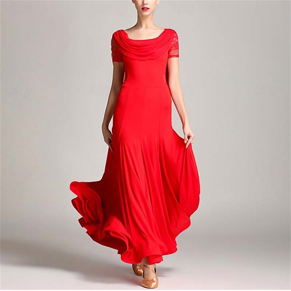 costume da ballo moderno da donna, costume da ballo da sala, abito da grande swing del 2026 a $105.99 –P9