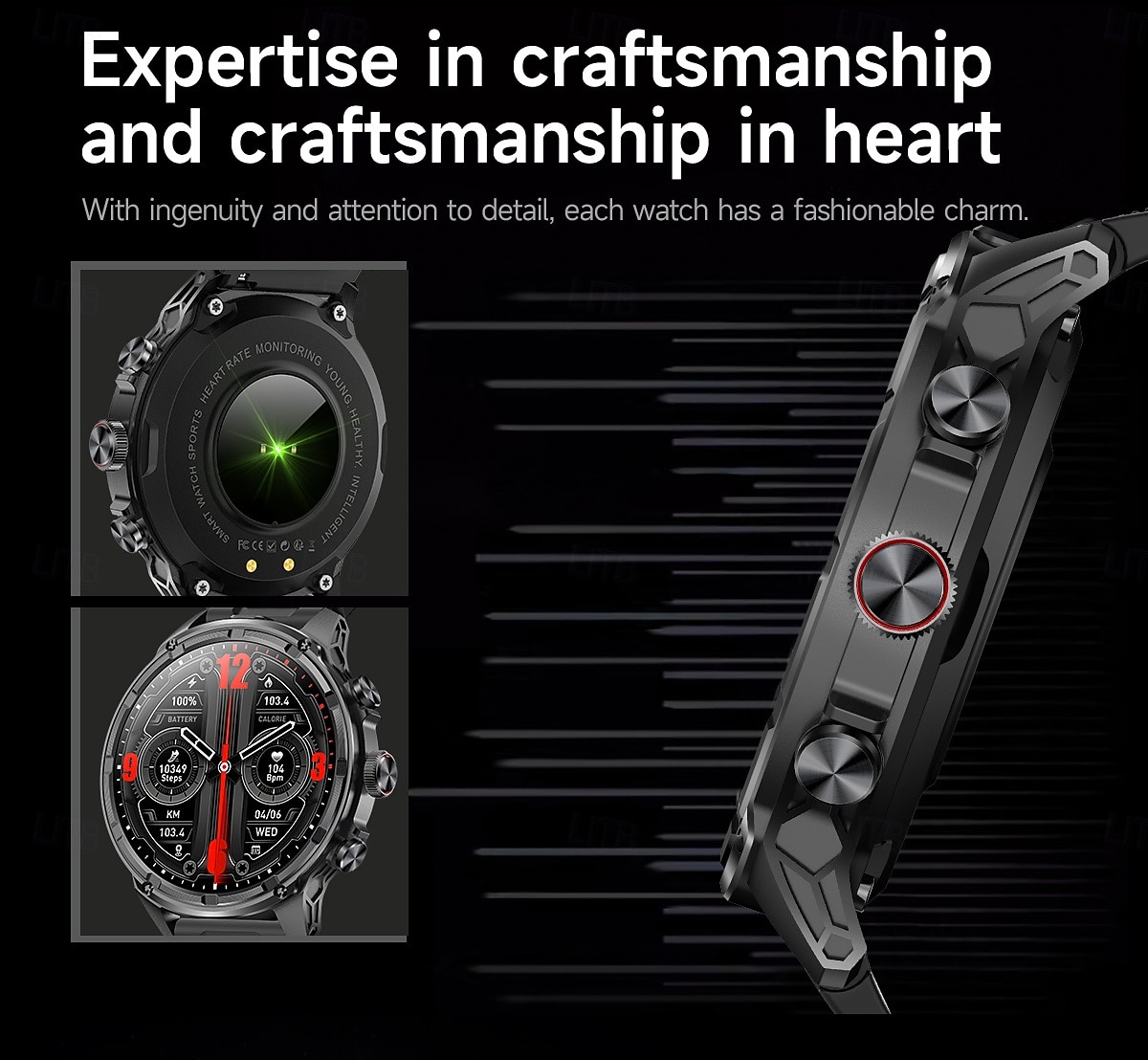 V99 Smart Watch 1.85 inch Smartwatch Fitness Running Watch Bluetooth Pedometer Call Reminder Fitness Tracker Compatible with Smartphone Unisex Long Standby Hands-Free Calls Waterproof IP 67 52mm 2026 - $66.99 –P5