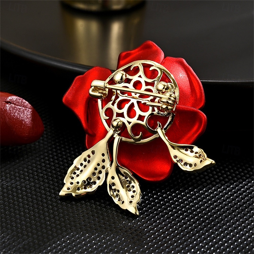 Brooches Classic Retro Flower Vintage Stylish Artistic Brooch Jewelry Watermelon For Wedding Party Gift Engagement Prom Festival 2026 - $28.99 –P5