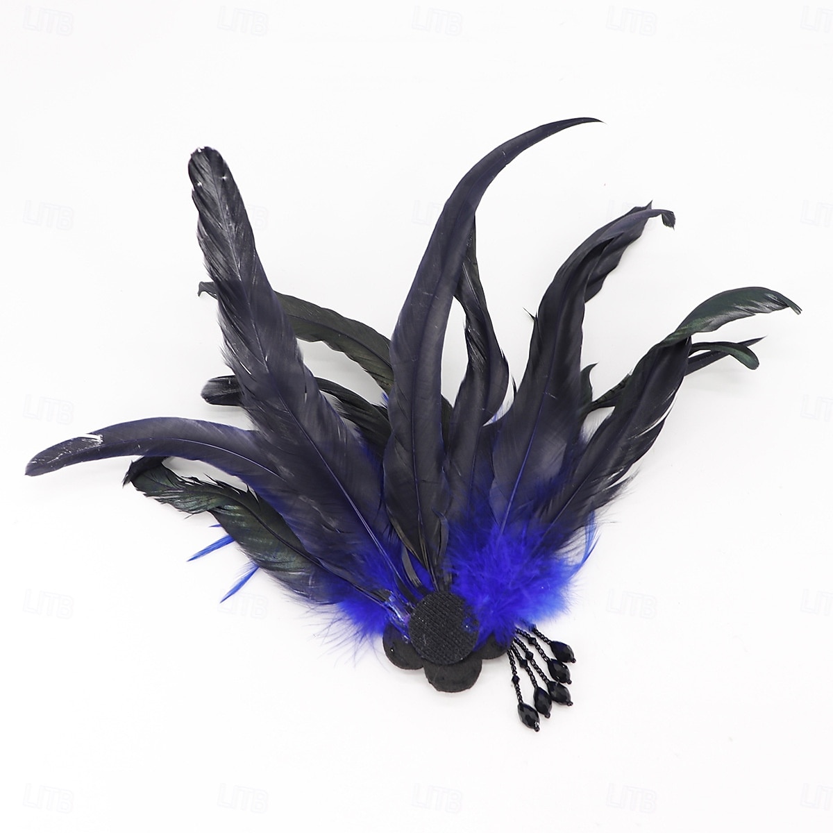 Damemaske med fjær og paljetter i burgunder med strass, gotisk venetiansk stil, kostymetilbehør til halloween-fester og maskeradeball 2025 - $24.99 –P8