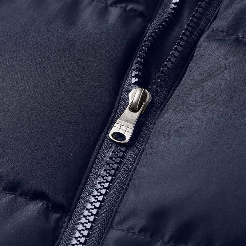 Pánské Puffer Vesta Kamizelka Vesta Dovolená Denní Rande Módní Na běžné nošení Podzim Zima Kapsy Polyester Zahřívací Pohodlné Pevná barva Zip Kapuce Běžný Černá Vodní modrá Vesta 2025 - $36.99 –P7