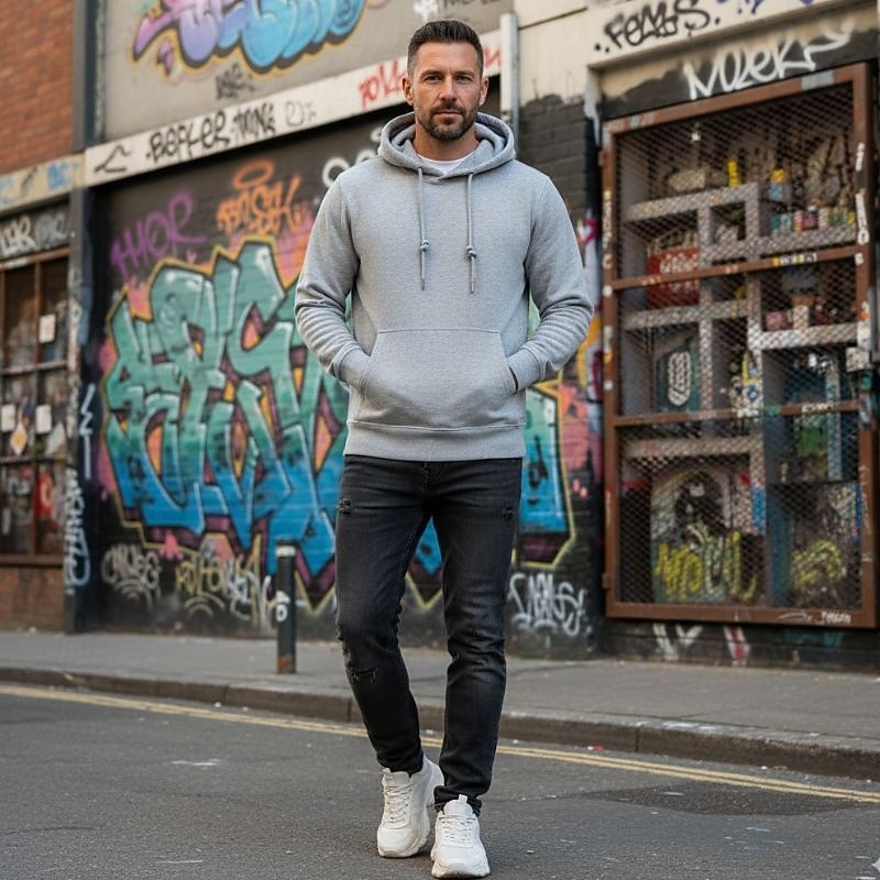 Pánské Kapuce Černá Bílá Žlutá Světlá růžová Fialová Kapuce Bez vzoru Kapsy Sporty a outdoor Denní Dovolená Polyester Šik ven Základní Na běžné nošení Jaro Podzim Oblečení Mikiny s kapucí Mikiny 2025 - $20.99 –P2