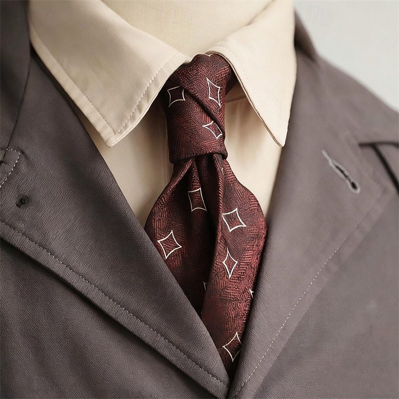 Муж. Галстуки Мода Классика Современный современный С узором Свадебные прием На каждый день 2026 - $6.49 –P7