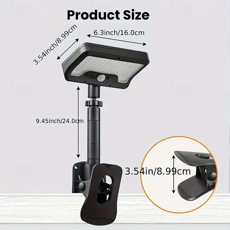 Solar Outdoor Wall Light IP65 Waterproof 600 Lumens Outdoor Solar Light Easy Clip-On Installation 3 Modes for Gardens Garages Fences and Patios Solar Outdoor Waterproof Light 2026 - $59.19 –P6