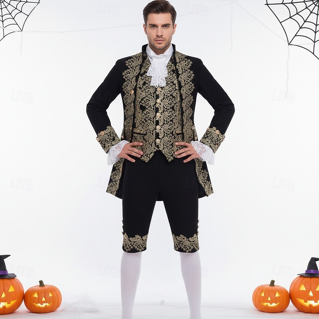 Rococò Barocco Vittoriano Abiti Costume di fantasia Principe Nobile Costume Per uomo Halloween Carnevale Performance LARP Fiera Rinascimentale Adulti Costume del 2026 a $105.99 –P1