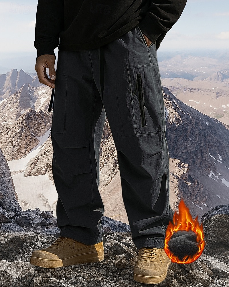 Per uomo Pantaloni Cargo Pantaloni da escursionismo Cappotto invernale pantaloni della tuta Inverno Autunno Esterno Vestibilità regolare Impermeabile Antivento Caldo Pantaloni Tasca Nero Verde del 2026 a $55.99 –P5