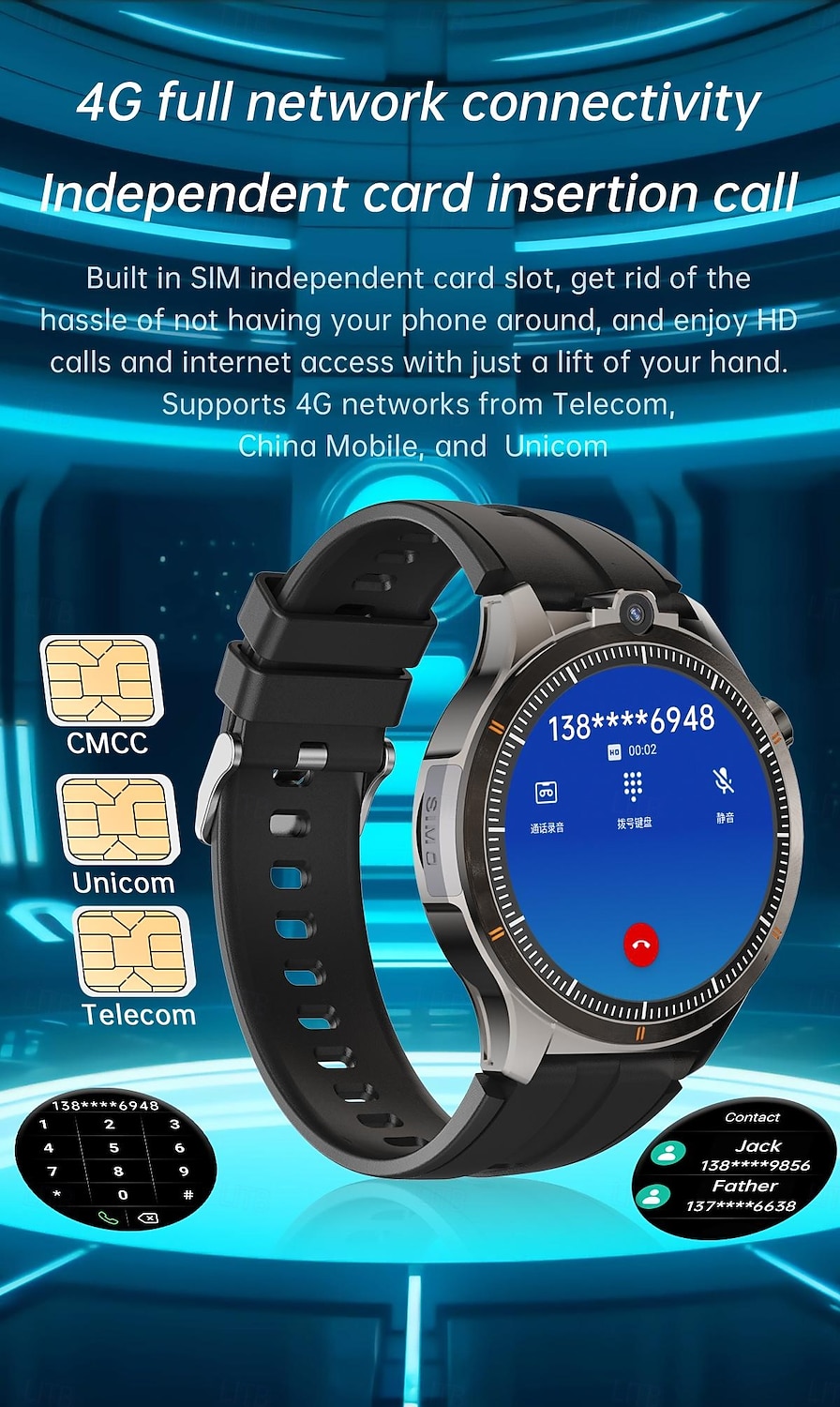 LW9 Montre intelligente 1.43 pouce Smartwatch Montre Connectée Bluetooth 4G Surveillance de la température Podomètre Rappel d'appel Compatible avec Android iOS Hommes GPS Longue Veille Appels Mains de 2025 ? $131.99 –P5