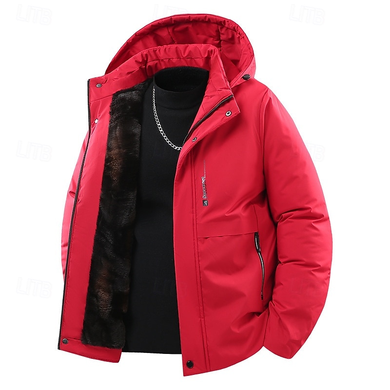 Per uomo Cappotto Invernale Giacca imbottita Giacca Imbottita Tasca Cotone Vacanza Abbigliamento quotidiano Data Regolare Moda Casual Confortevole Calore Termico Autunno Inverno Colore Solido / Tinta del 2026 a $56.99 –P8