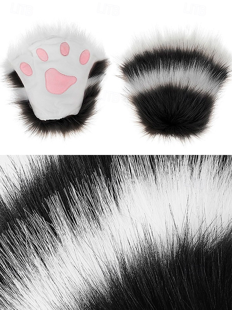 Mănuși de Halloween pentru femei cu gheare de pluș pentru costume de Halloween – accesorii pentru petreceri, cosplay și evenimente tematice 2026 - $18.99 –P4