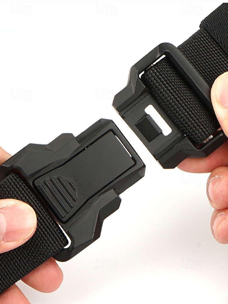 Ceinture tactique en nylon élastique pour homme avec boucle à dégagement rapide, ceinture en sangle réglable de style militaire pour la randonnée en plein air, le travail et le port quotidien de 2025 ? $14.99 –P8