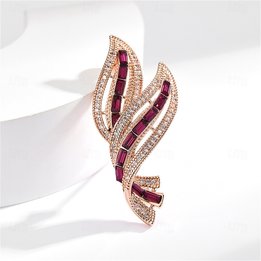 Brooches Classic Retro Leaf Elegant Fashion Personalized Simple Brooch Jewelry Light Pink Blue For Wedding Party Gift Engagement Prom Festival 2026 - $32.99 –P2