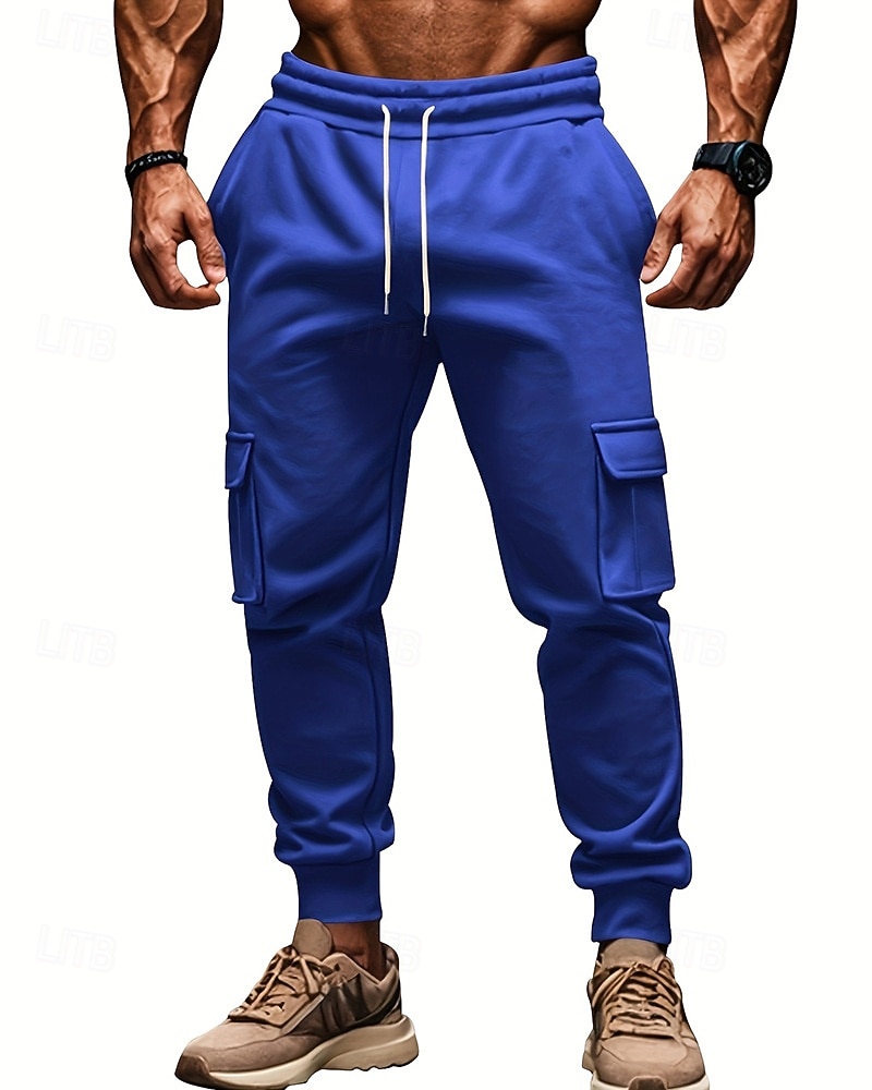 Per uomo Pantaloni da Tuta Cargo Pantaloni da tuta Joggers Pantaloni Coulisse Tasca Elastico in vita Semplice Comodità Sport all'Aperto Quotidiano Moda Casual Nero Bianco Micro-elastico del 2025 a $16.49 –P6