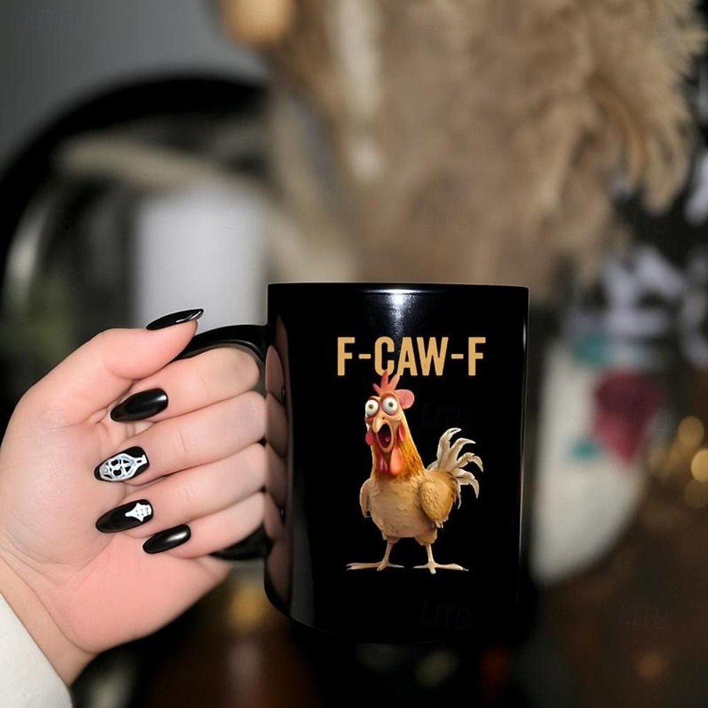 Funny Chicken Lover Mug - 11 Oz Ceramic Coffee Mug, Double-Sided Print, Gift For Men & Women