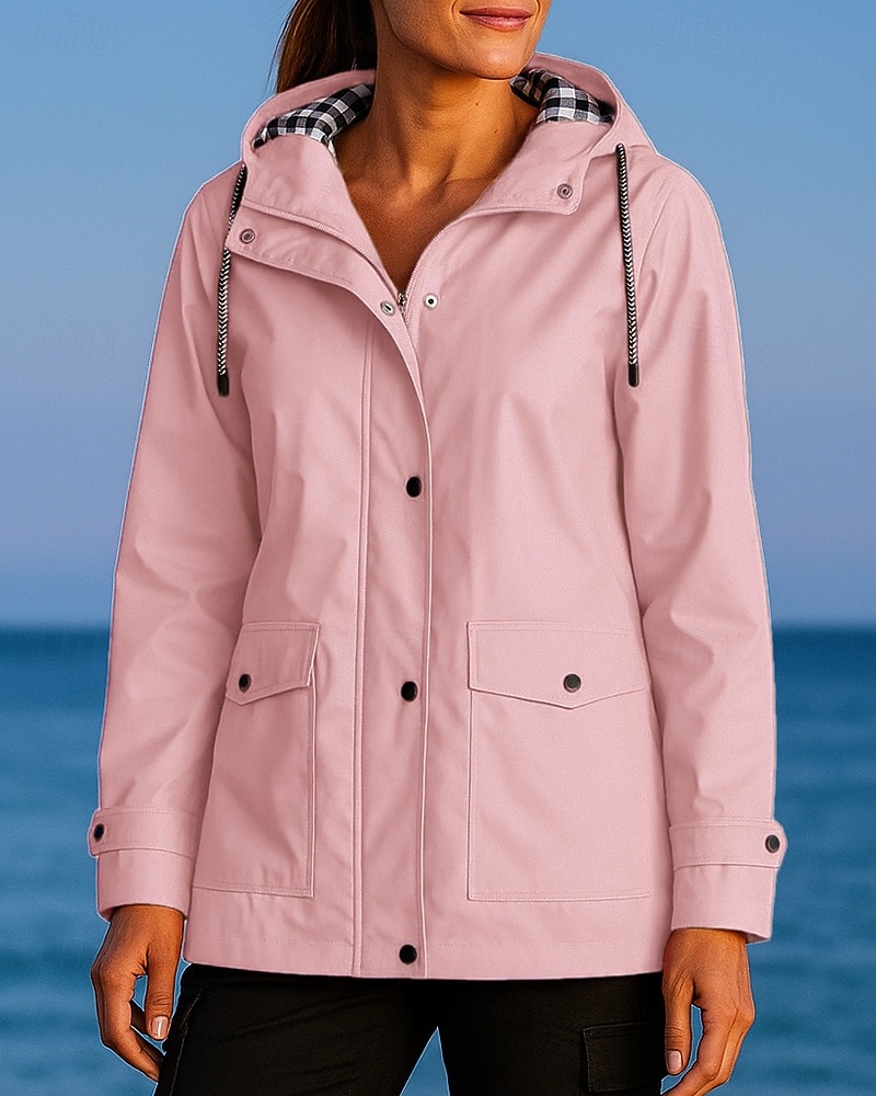 Новогодняя тематика Жен. Ветровка Куртка для активного отдыха Куртка для туризма и прогулок На открытом воздухе Водонепроницаемость С защитой от ветра Быстровысыхающий Легкость 2025 - $39.99 –P4