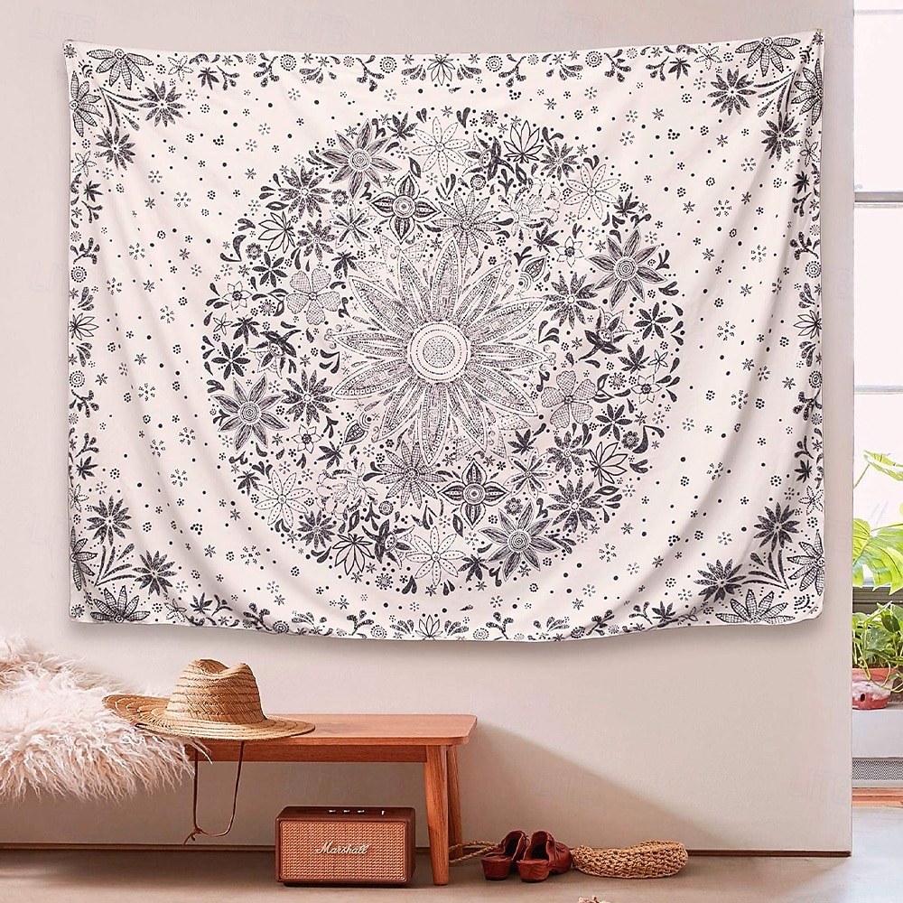 tapet Bannere Teppe Mandala Bohemsk Bohem 3D Soverom Stue Sovesal Tenåringsrom Studentboliger Veggveranda Hjemmedekor 2026 - $17.99 –P2