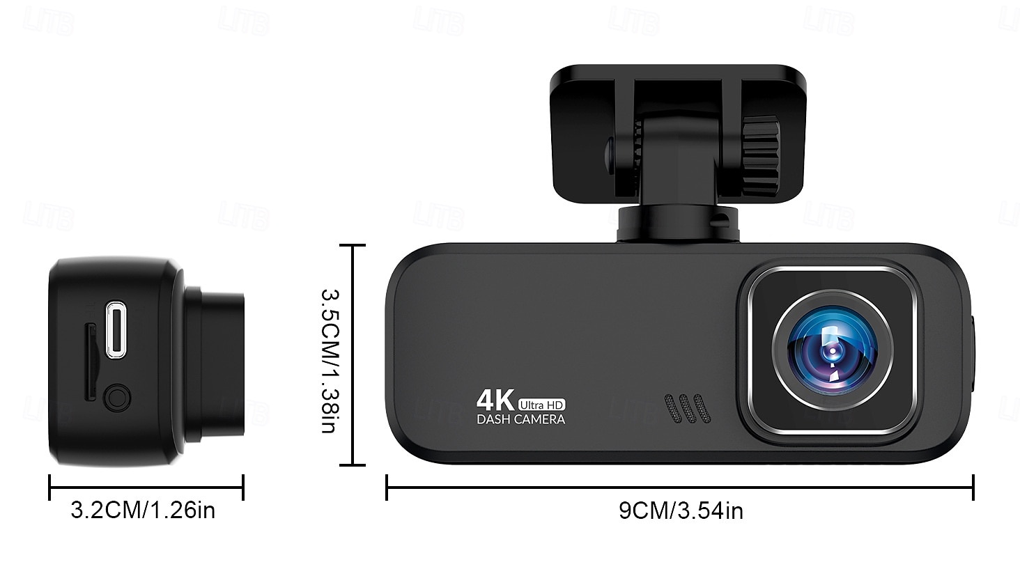 2025年 モバイル接続機能付き、車載用隠し DVR を備えた HD 4k1080p デュアルレンズ カー ダッシュ カメラ。  コレクション – $66.99 –P12
