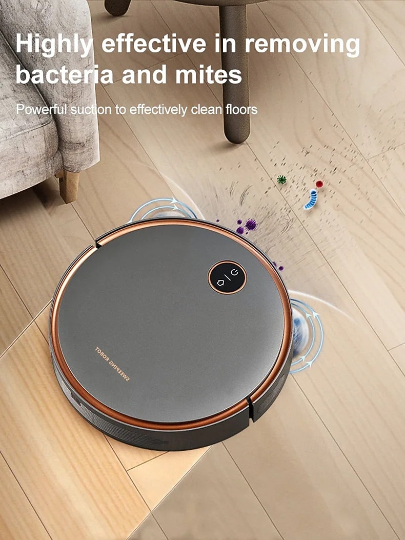 NEW 5000Pa Robot Vacuum Cleaner 3 In 1 Suction Sweeping Mopping Automatic Rechargable Cleaning Sweep Floor for Home Office 2025 - $149.99 –P1