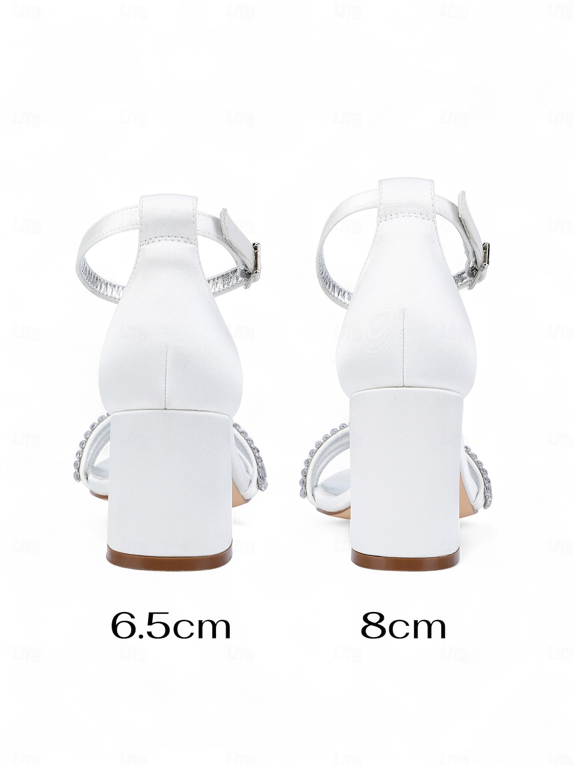 sandálias femininas de salto bloco de cetim roxo com tiras de strass - sapatos sociais elegantes e abertos para coquetéis e ocasiões formais de 2025 por $64.99 –P4