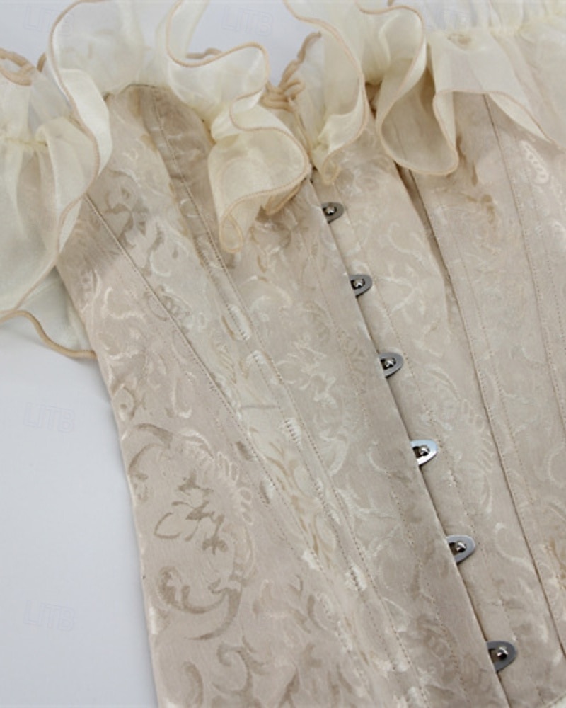 Γυναικεία Κορσέδες Shapewear Μέσης Cincher Διαμορφωτικός Ρουχισμός Σέξι κορσέ Σέξι Γλυκός Μονόχρωμες Σουρωτά Εξώπλατο Διακοπές Δρόμος Ημερομηνία Αμάνικο Κορσές Μαύρο Λευκό Μπεζ Άνοιξη Φθινόπωρο 2025 - $35.99 –P16