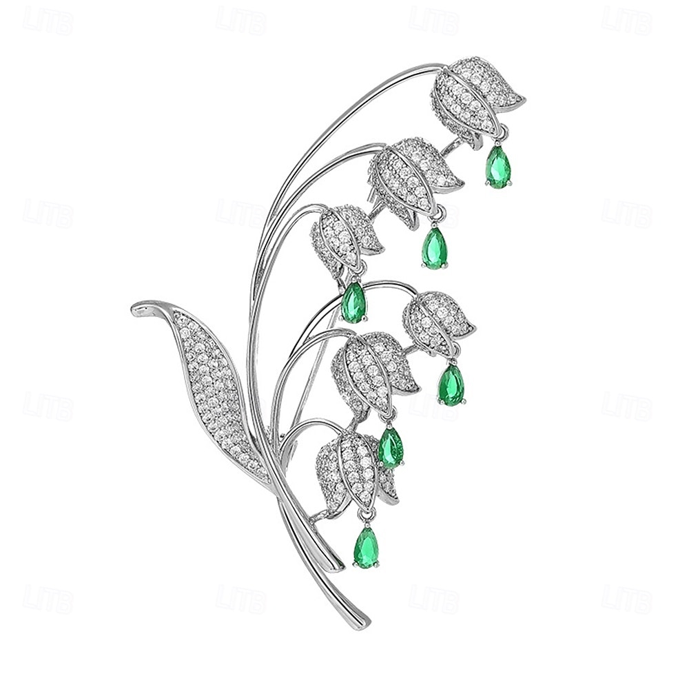 Broschen Klassisch Retro Blume Elegant Mode Personalisierte Einfach Luxus Brosche Schmuck Weiß / Silber Perlenrosa Grün Für Hochzeit Party Geschenk Verlobung Abschlussball Festival 2025 - $34.99 –P8