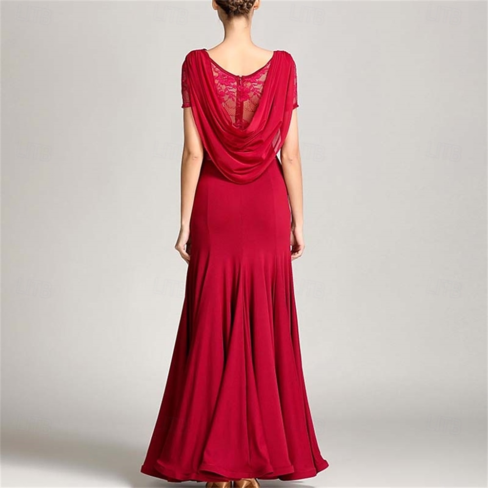 costume da ballo moderno da donna, costume da ballo da sala, abito da grande swing del 2026 a $105.99 –P6