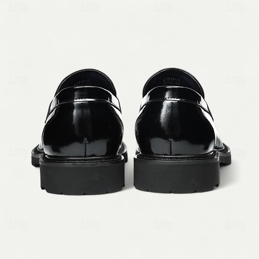 נעלי לוקס שחורות לגברים עם ציציות, נעלי עסקים קלאסיות, ללבישה במשרד, מסיבות ואירועים חצי רשמיים 2026 - €108.99 –P10