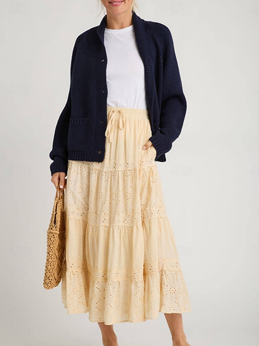 Γυναικεία Πουλόβερ Καθημερινό Μαλακή Ζώο Κοτλέ Κολάρο Πουκαμίσου Κουμπιά Πλεκτό Μακρυμάνικο Κανονικά μπλουζάκια Πλέκω ΕΞΩΤΕΡΙΚΟΥ ΧΩΡΟΥ Καθημερινά Σαββατοκύριακο Ρουμπίνι Βαθυγάλαζο Φθινόπωρο Χειμώνας 2025 - $39.99 –P4