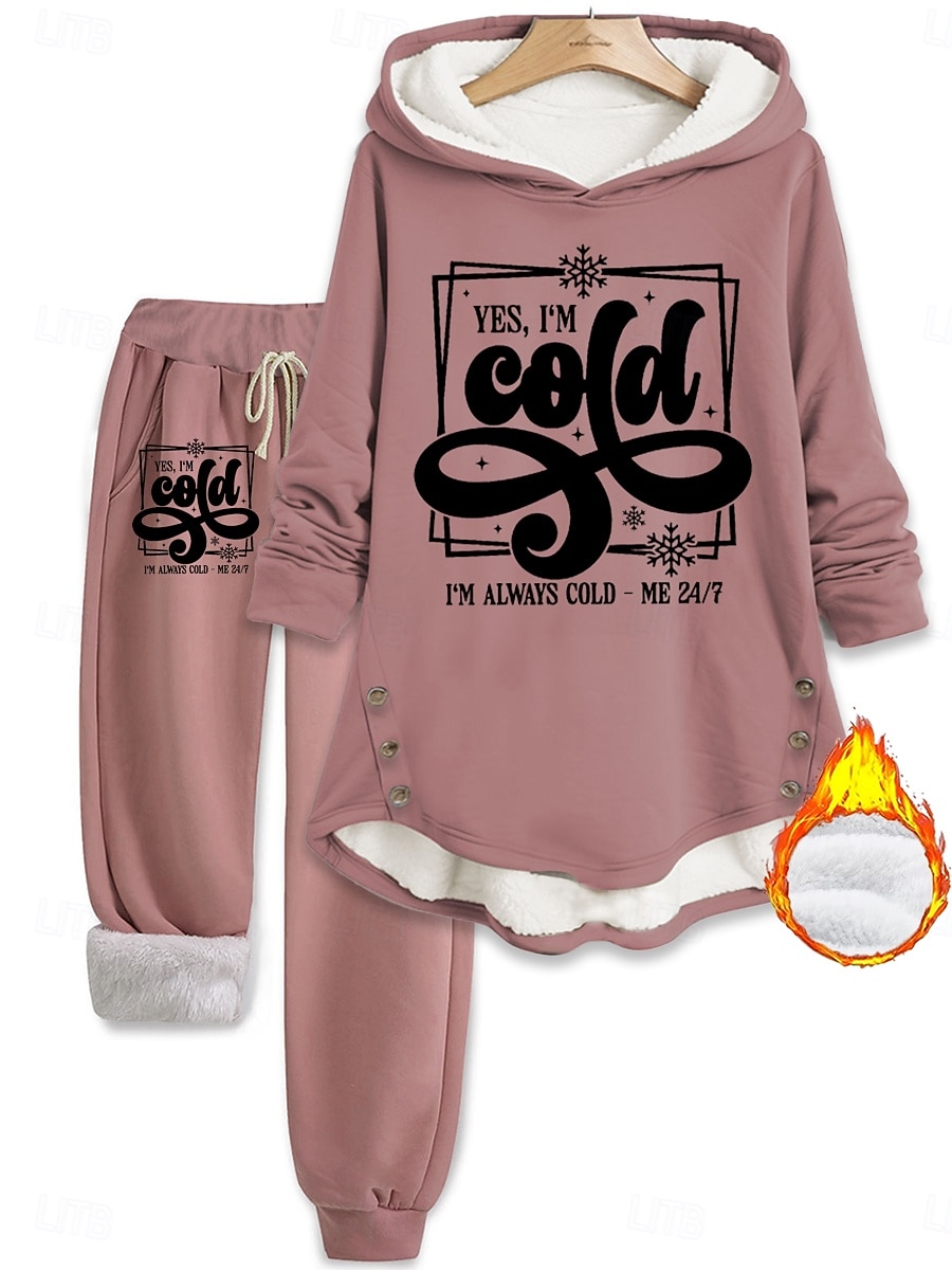 Per donna Quotidiano Felpa con Cappuccio Manica Lunga Con Cappuccio Grafico Lettera Coulisse Stampato All'aperto Casuale Quotidiano Nero Rosa Blu Autunno Vestibilità regolare del 2025 a $45.99 –P1