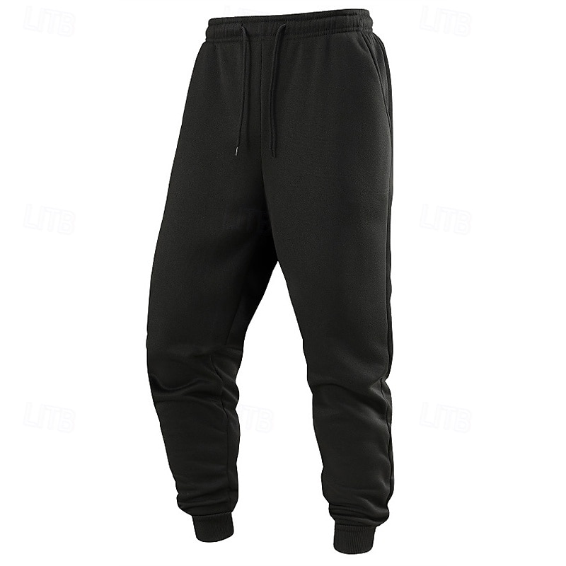 Men's Sweatpants Joggers Trousers Drawstring Pocket Elastic Waist Plain Comfort Sports Outdoor Daily Fashion Casual Black Light Grey Micro-elastic 2026 - $17.99 –P11