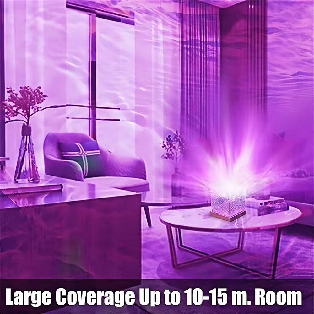 Ocean Wave Projector Light USB, 16 Colors Gradual Rotating Water Lamp with Remote Control, Beach Decor Sea Themed Northern Lights Projector for Office Bedroom Bar Restaurant 2026 - $26.99 –P8