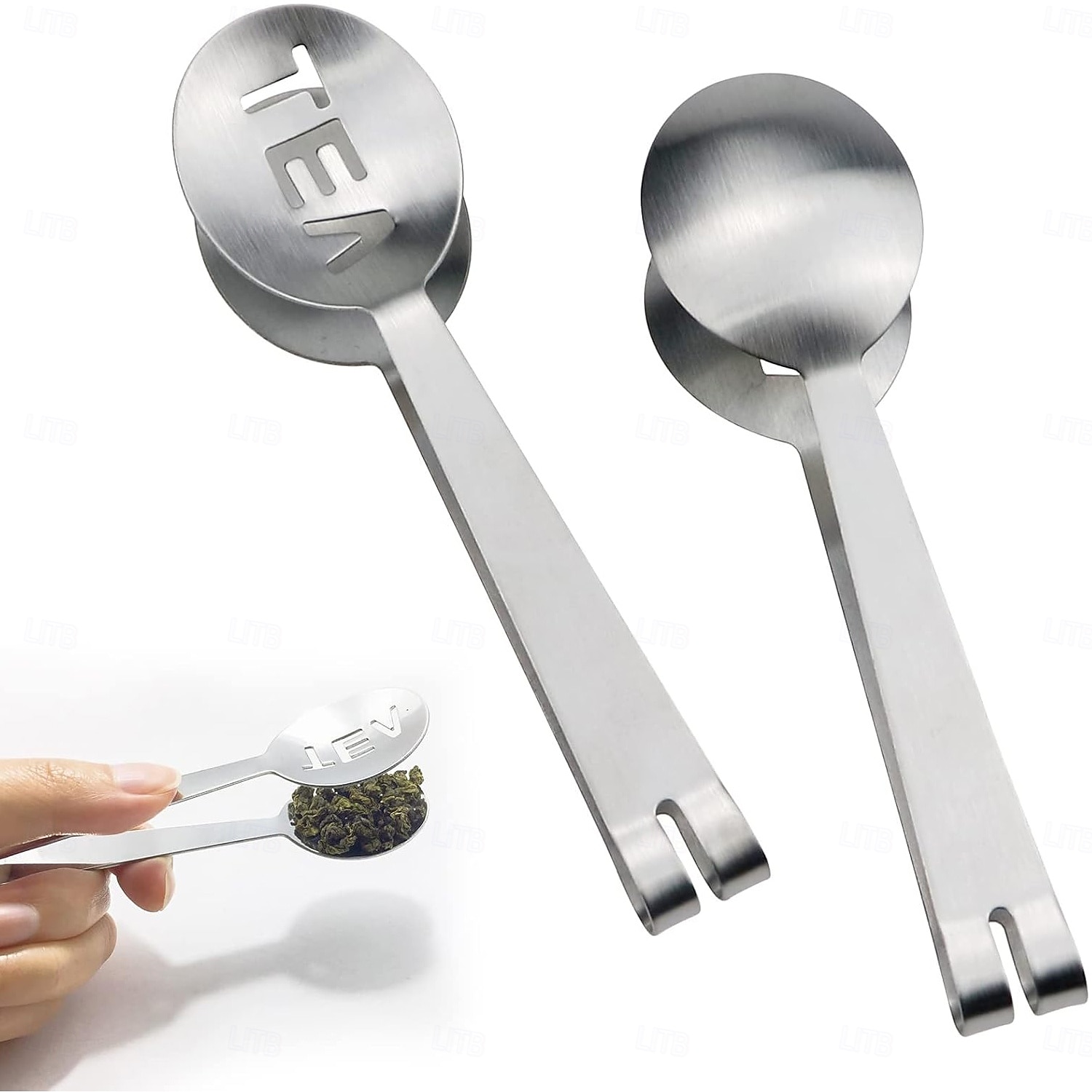 Espremedor de saquinhos de chá de aço inoxidável, suporte para saquinhos de chá, clipe para filtro, colher para saquinhos de chá, pinça para saquinhos de chá para chá a granel, pegador de cubos de de 2026 por $9.99 –P5