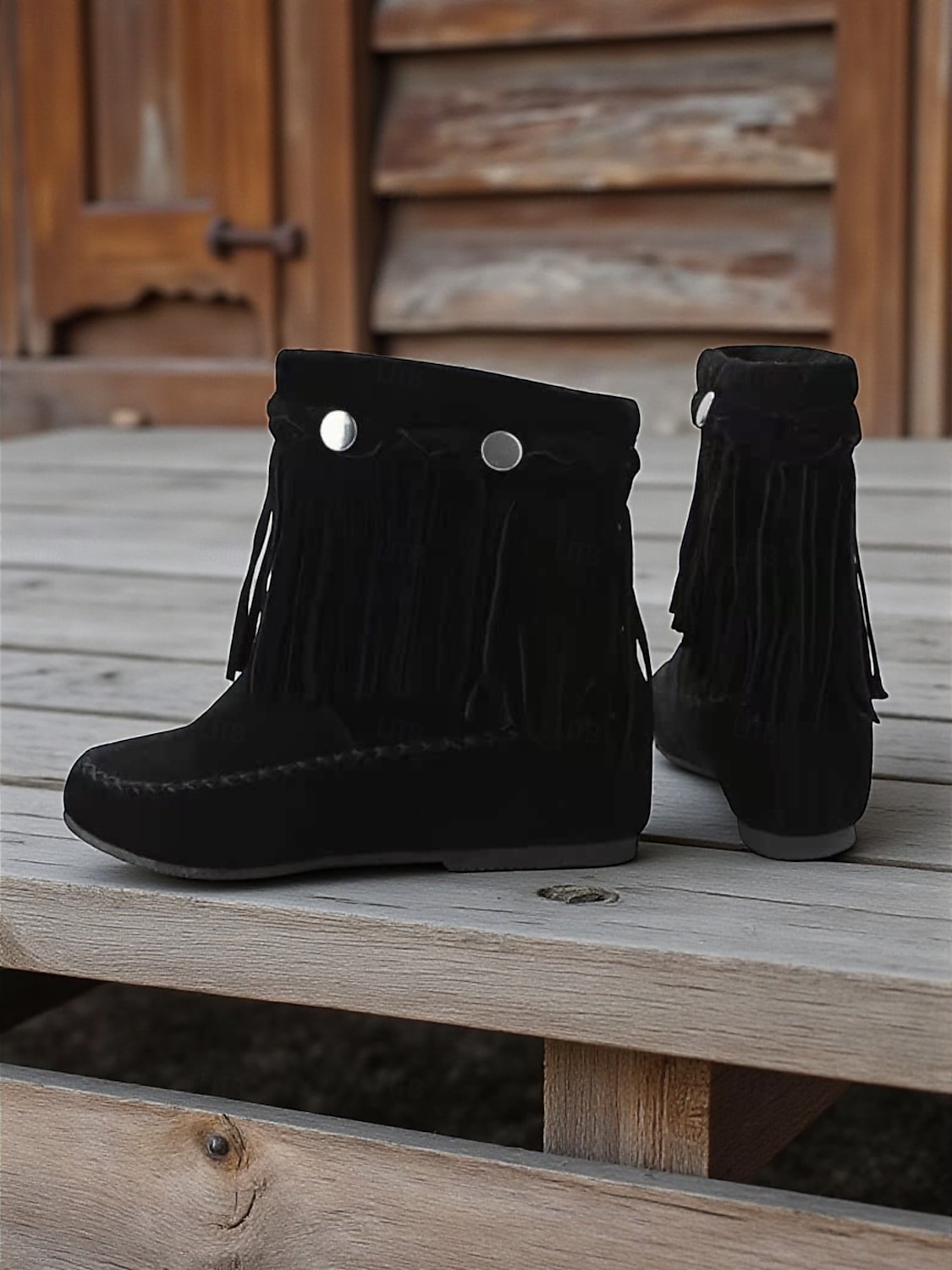 Women's Bohemian Fringe Moccasin Boots Soft Suede Flat Ankle Shoes with Retro Detailing for Casual Outfits and Everyday Wear 2026 - $54.99 –P3