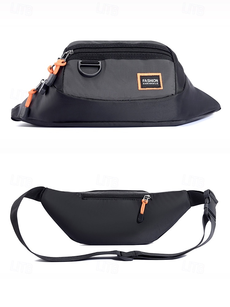 Borsa a tracolla da uomo resistente all'acqua, marsupio multiuso con tasche multiple, borsa a tracolla casual da viaggio, sportiva e per attività all'aperto del 2026 a $11.99 –P7