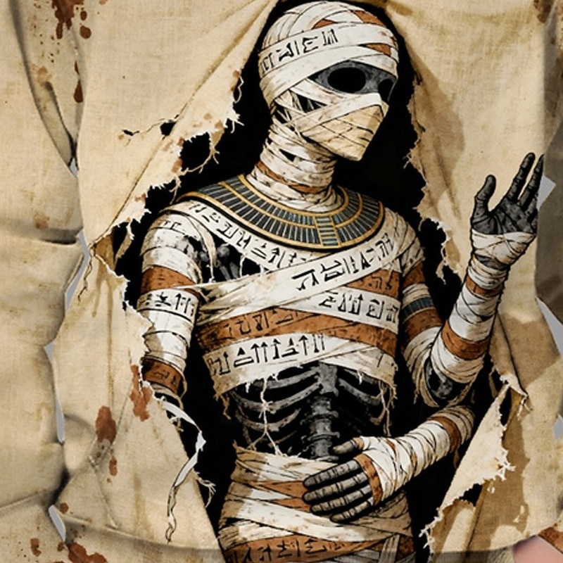 Halloween Pojkar 3D Dödskalle Huvtröja Långärmad Vår Höst Mode Streetwear Barn 4-12 år Huva Utomhus Ledigt Dagligen Normal 2025 - $18.99 –P3