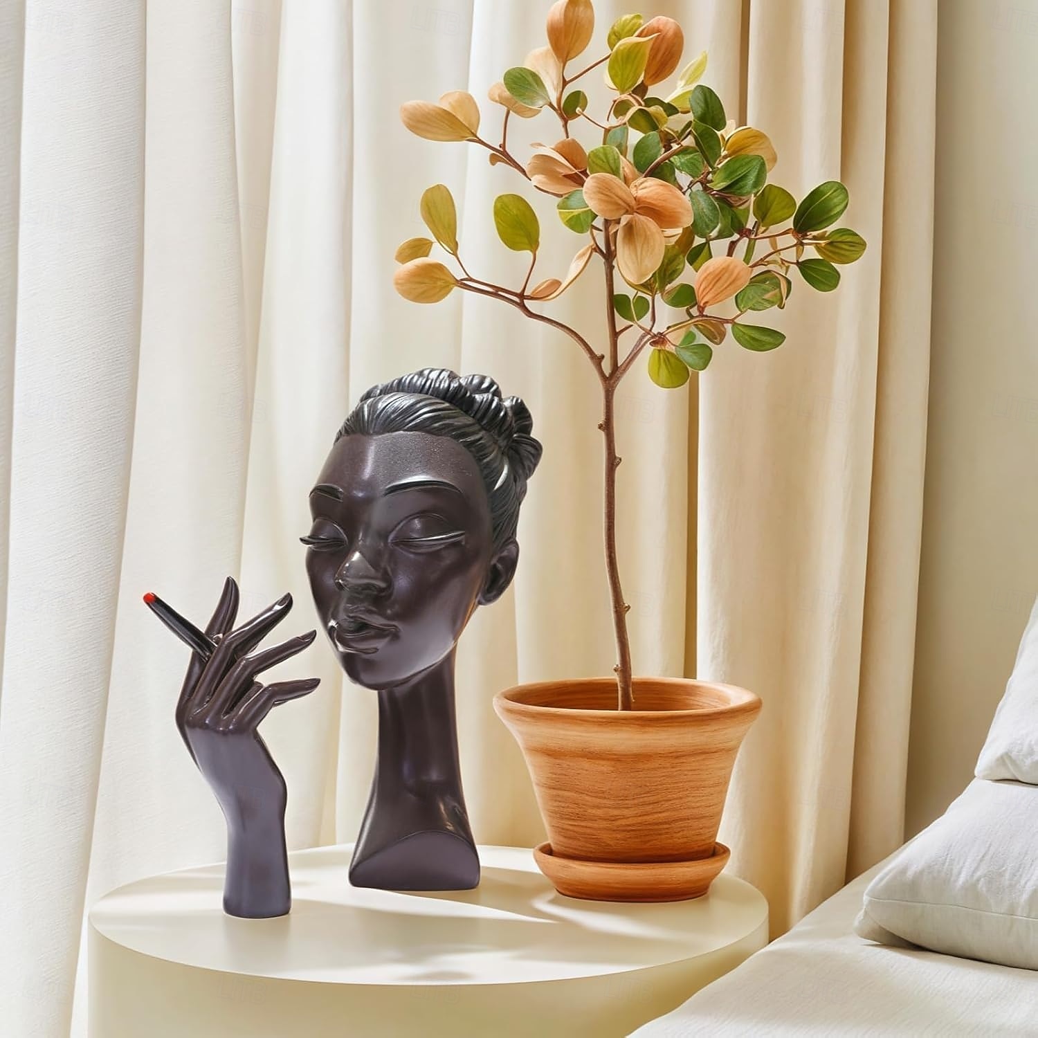 huvud rökelse brännare svart kvinna, svart dam huvud doft brännare svart kvinnor huvud, huvud rökelse brännare svart kvinna, huvudet rökelse hållare för olika miljöer 2025 - $28.99 –P7