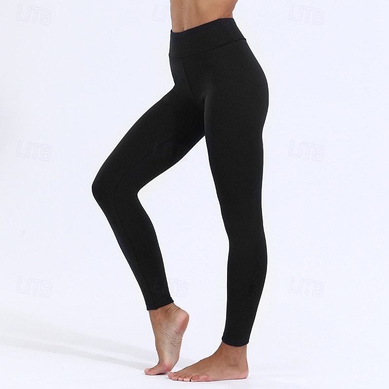 Per donna Leggings Fodera in pile accogliente Casual Lunghezza intera Misura del girovita medio Semplice Elastico in vita Calore Termico Elasticizzato Vacanza Streetwear Casual Rosso violaceo Grigio del 2025 a $22.99 –P8
