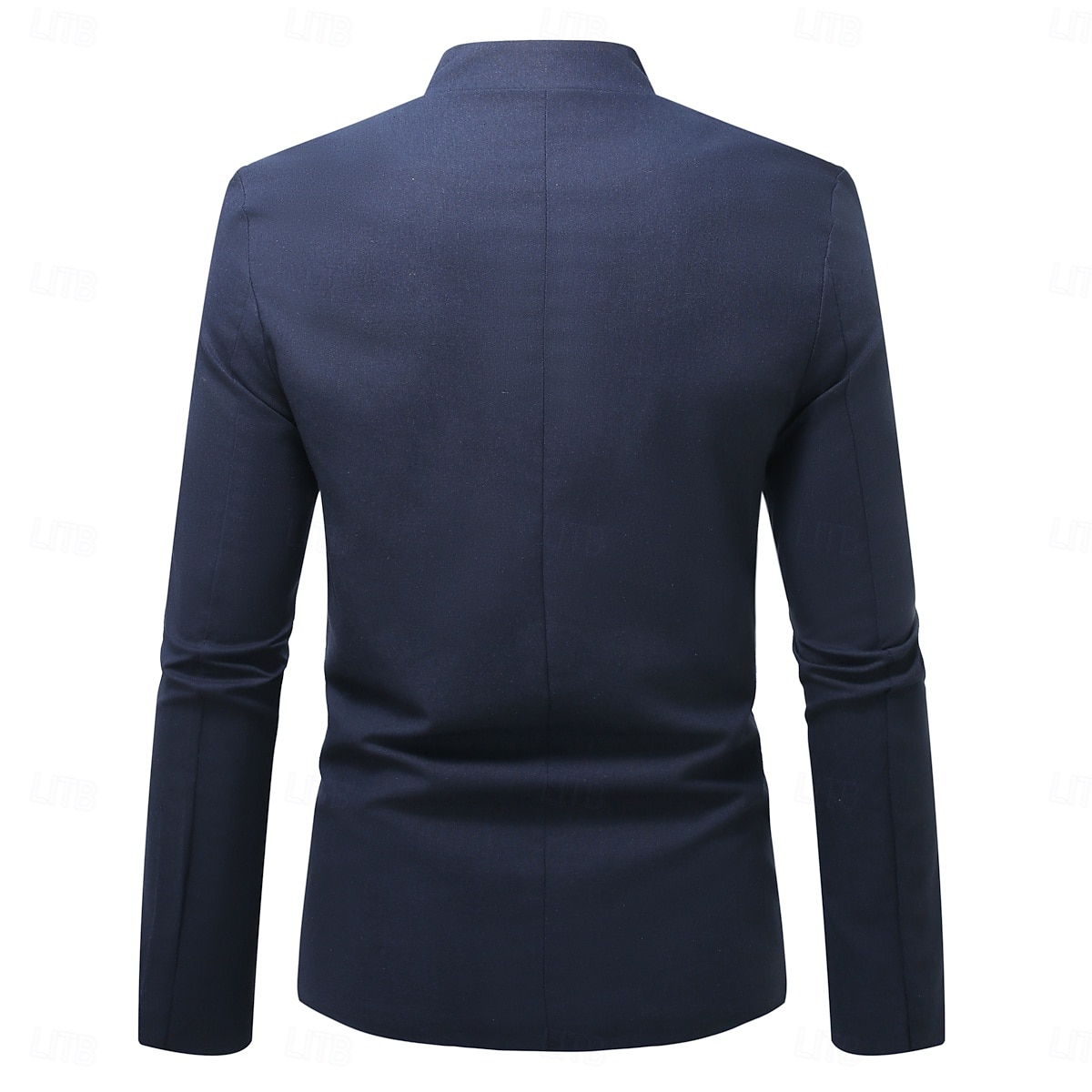 Per uomo Giacca di lino Formale Casa Bottoni Minimalista Primavera & Autunno Autunno Tutte le stagioni Tinta unica Attivo Vintage Colletto a Camicia Regolare Blu marino Verde Cachi Azzurro Giacca del 2026 a $91.99 –P30