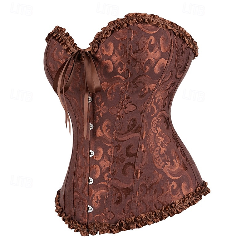 Femmes Corset Shapewear Serre-taille Gaine Sculptante Corset sexy Sexy Doux Fleuri Dos nu Vacances Soirée Rue Sans manches Corset Rose Claire Marron Bleu de minuit Printemps Automne Coupe sur mesure de 2026 ? $32.99 –P12