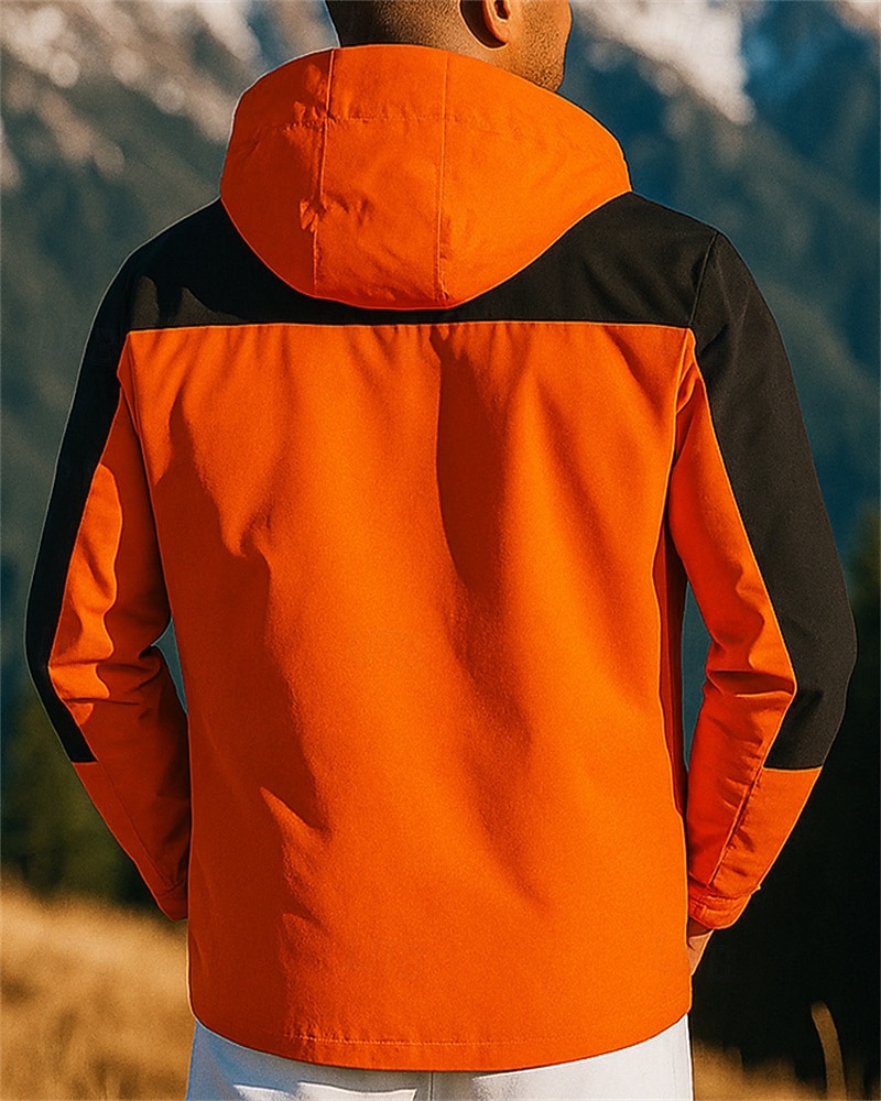 Herren Windjacke Wanderjacke Regenmantel Außen Wasserdicht Winddicht Wanderoutfits Wanderbekleidung Frühling Herbst Jacke Jagd Angeln Camping / Wandern / Höhlenforschung Dunkelgrau Rot Blau 2025 - $32.99 –P3