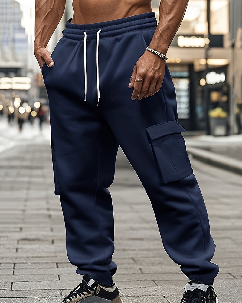 Per uomo Pantaloni da Tuta Cargo Pantaloni da tuta Joggers Pantaloni Coulisse Tasca Elastico in vita Semplice Comodità Sport all'Aperto Quotidiano Moda Casual Nero Bianco Micro-elastico del 2025 a $16.49 –P7