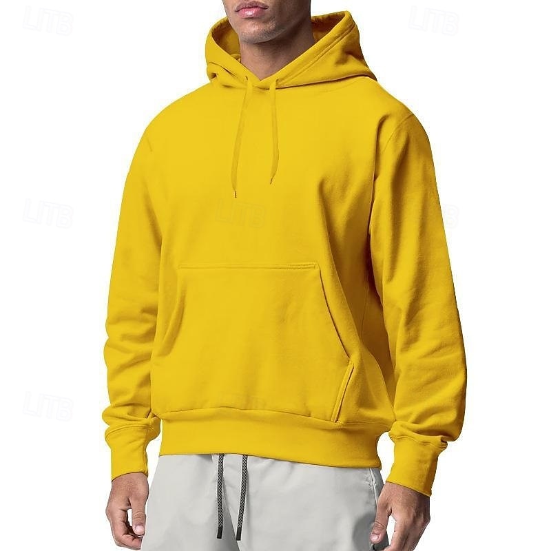 Per uomo Felpa con cappuccio Felpa con cappuccio in pile Felpa con cappuccio foderata in pile Aalbicocca Nero Bianco Giallo Rosa Con Cappuccio Semplice Sport & Outdoor Casuale Quotidiano Streetwear del 2025 a $17.99 –P9