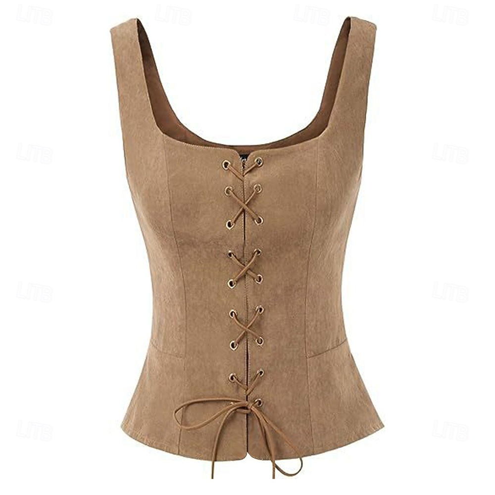 Rétro Vintage Médiéval Renaissance Corset Déguisement Femmes Halloween Mascarade Le thème de la fête Foire de la Renaissance Festival Adulte Corset de 2026 ? $34.99 –P3