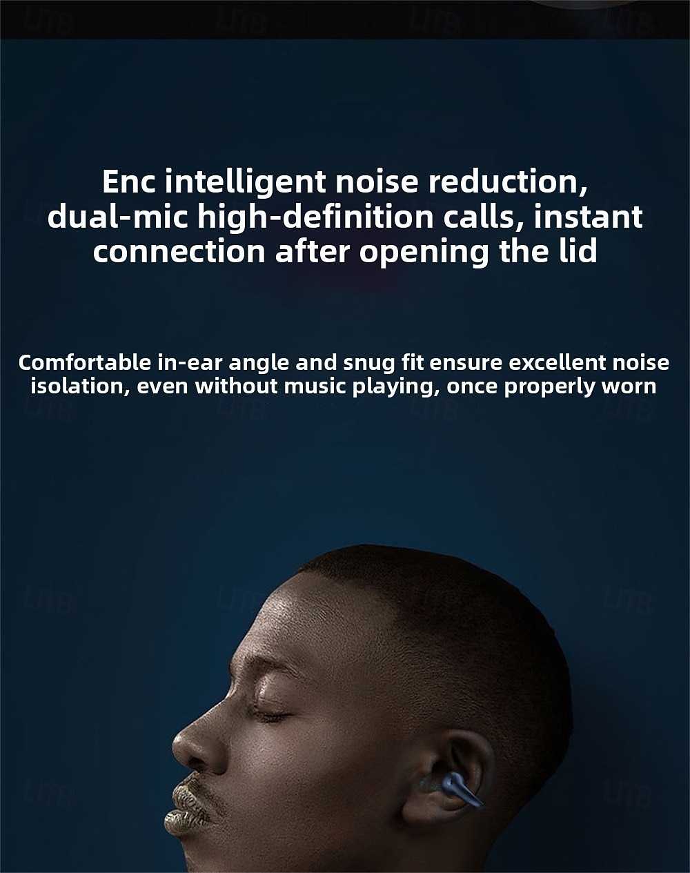 Q71 TWS True auriculares inalámbricos En el oido Auriculares de Gancho Bluetooth5.0 Deportes Impermeable Estéreo para Apple Samsung Huawei Xiaomi MI Entrenamiento de gimnasio Esquí Camping 2025 - $34.99 –P10
