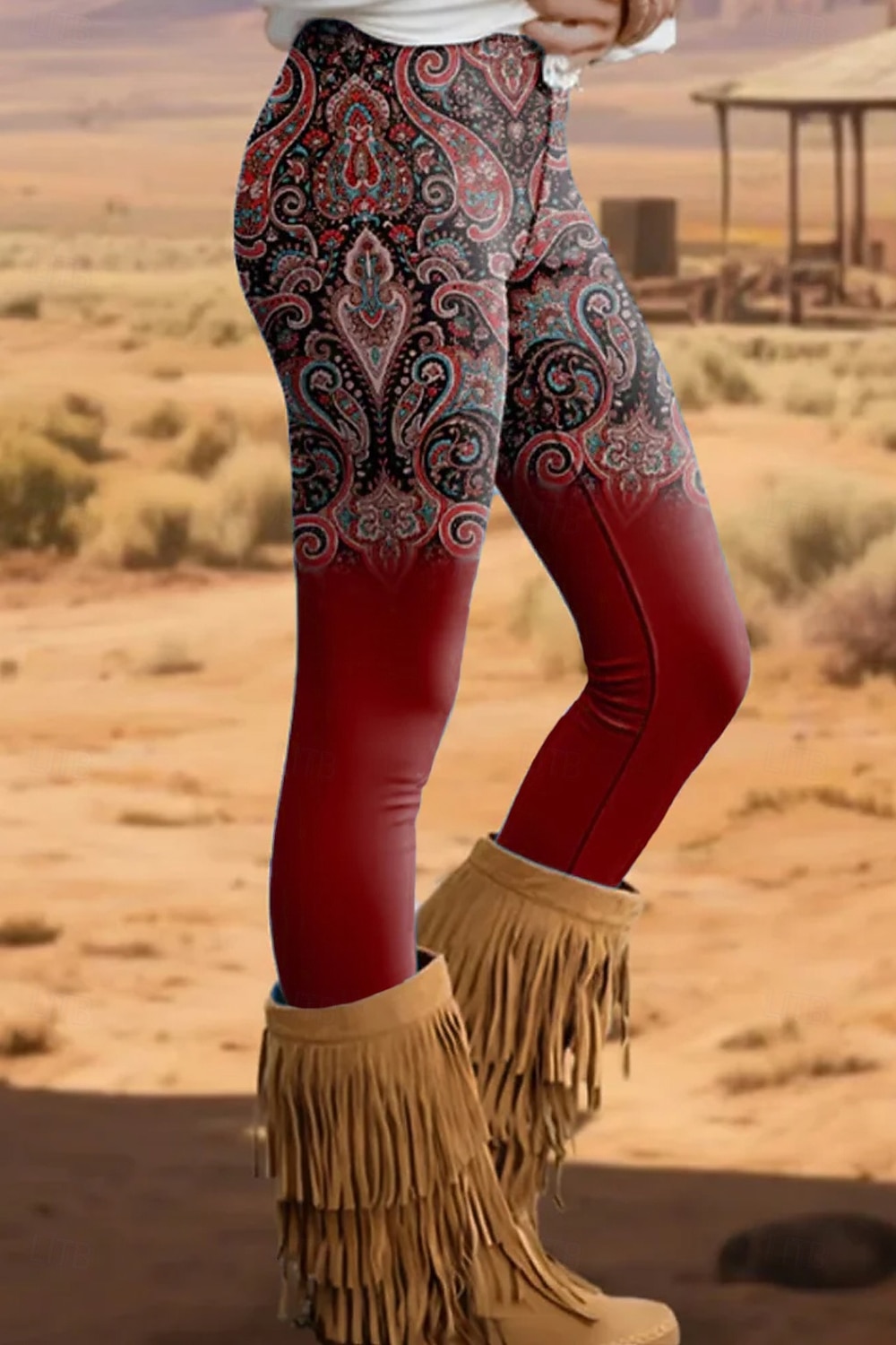 Leggings Boho Viking da donna in stile etnico vintage per le vacanze a lunghezza intera vita alta grafica a gradiente stampa 3D asciugatura rapida traspirante morbidi alta elasticità casual a casa del 2026 a $21.99 –P2