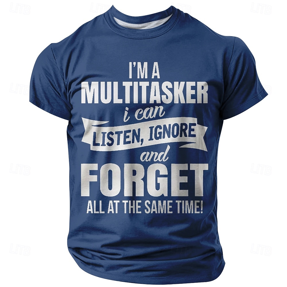 Herre Morsom Slang T skjorte Kortermet T skjorte 3D-utskrift Crew-hals Skjorte Mote Daglig Gate Daglig Svart Rød Blå Sommer Vår Klær S M L XL XXL XXXL 2025 - $17.99 –P1