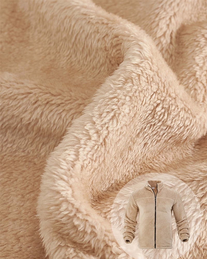 Pánské Zimní bunda Teddy Coat Neformální bunda Dovolená Denní Zahřívací Kapsy Fleece Podzim zima Bez vzoru Módní Šik ven Stojáček Standardní Černá Námořnická modř Hnědá Khaki Tmavě šedá Saka 2025 - $32.99 –P7