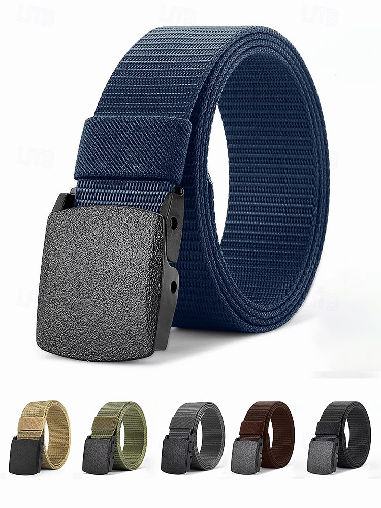 Pánský nylonový taktický opasek – nastavitelný lehký vojenský popruhový opasek s odolnou přezkou pro outdoorové, pracovní i běžné nošení 2026 - $9.99 –P3