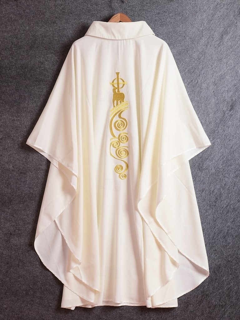 Retrò Vintage Medievale Rinascimento Vestaglia Pianeta Prete cattolico Ricamato Costume Per uomo Religioso e spirituale Halloween Carnevale Performance LARP Fiera Rinascimentale Adulti Mantello del 2026 a $73.99 –P8