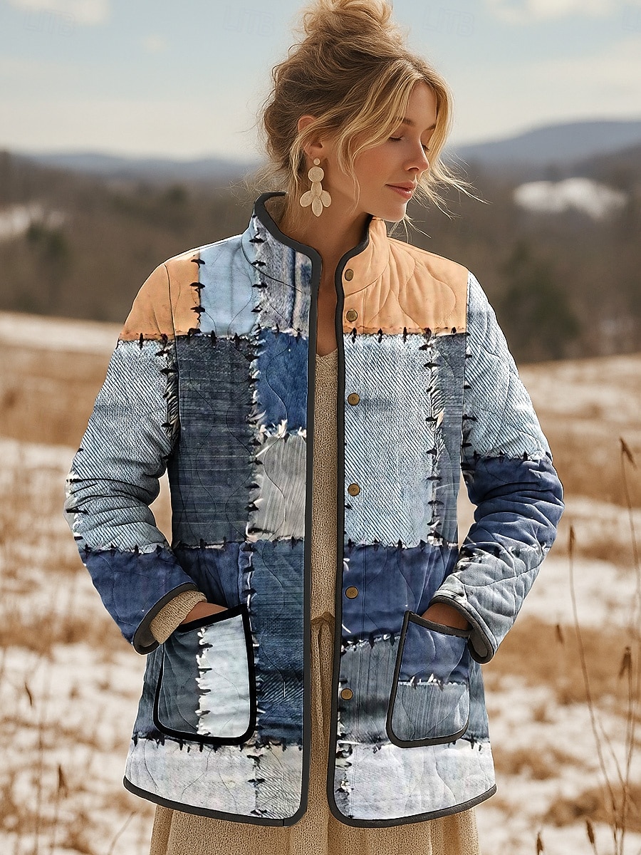 Per donna Giacca Invernale Giacca trapuntata Caldo Leggero