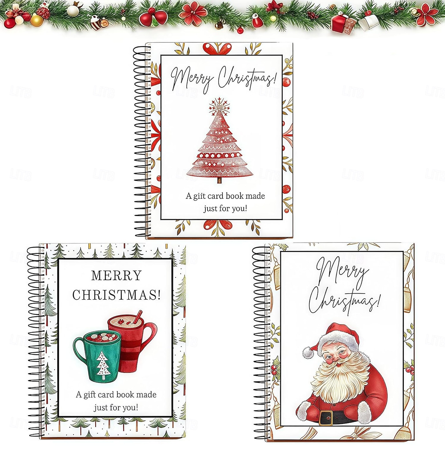 Christmas Gift Card Book Surprises On Every Page DIY Spiral-Bound Merry Christmas College Survival Gift Card Book Holder Ideal Gifts for Family, Friends, Teachers, Teens And Colleagues 2026 - $17.49 –P4